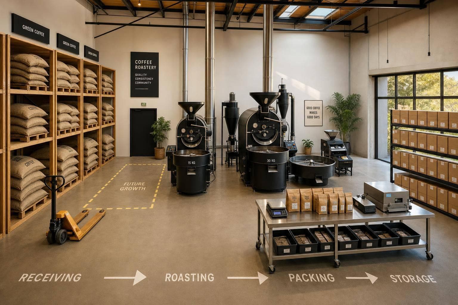 Roastery Space Requirements: Ultimate Guide