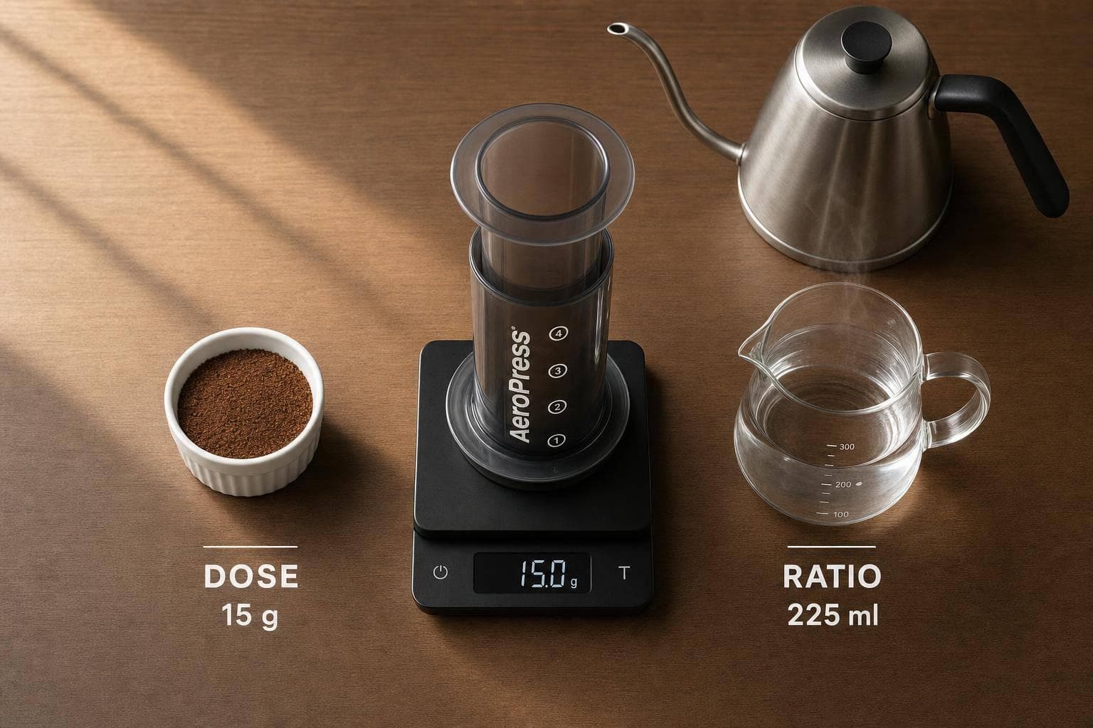 AeroPress Recipe Guide: Dose And Ratio