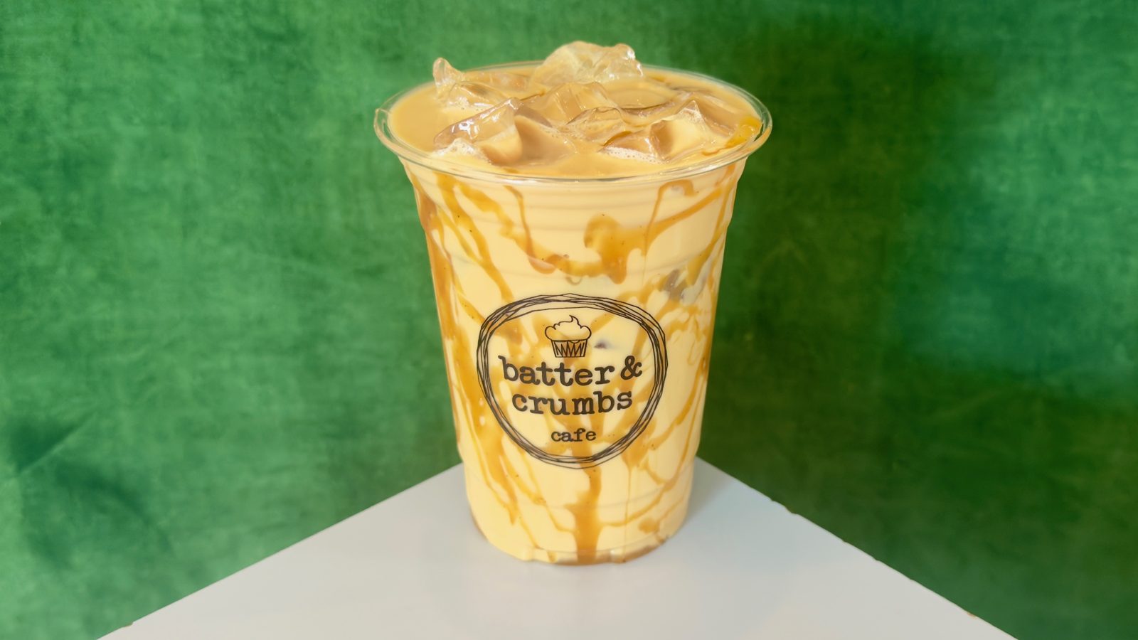 Iced salted caramel apple latte at Batter & Crumbs in Philadelphia